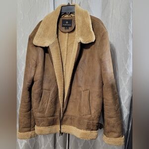 Rainforest | Aviator Bomber Jacket | Men's Faux Shearling-Lined Bomber Jacket